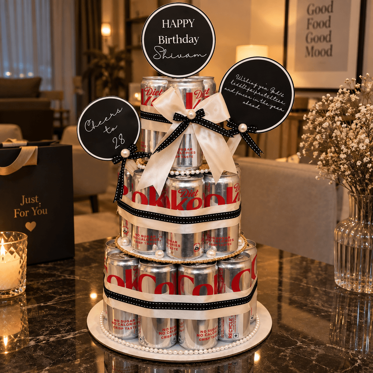 🥤Diet Coke Birthday Tower